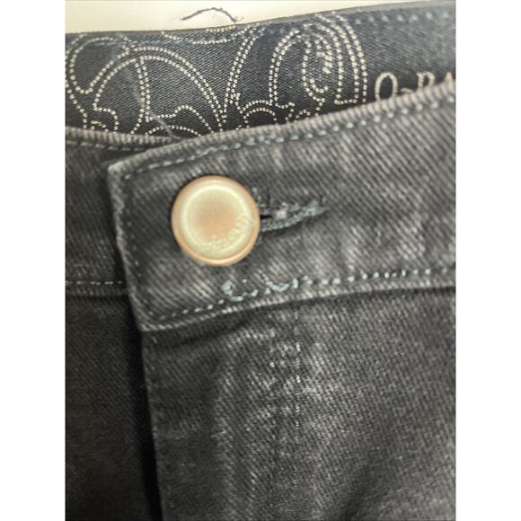 Wrangler Q Baby Boot Cut Black Stretch 7/8 X 32 Inseam - Picture 4 of 9